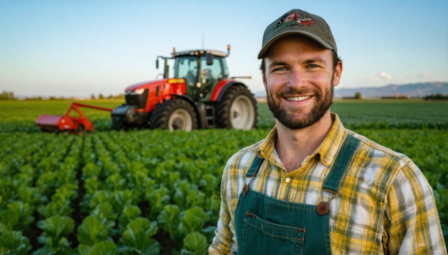 Successful Alberta farmer in a regenerative agriculture setting