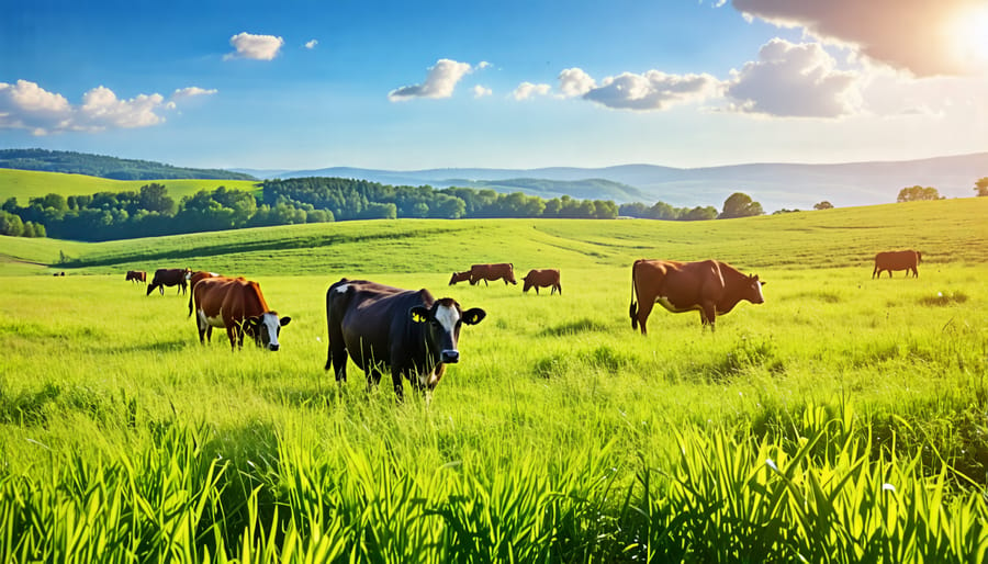 Integration of livestock and diverse crops in a sustainable farming system