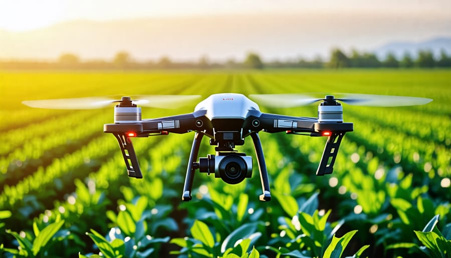 Drone technology used in precision farming for efficient nutrient management