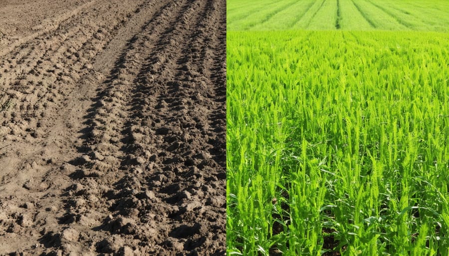 Comparison of soil management practices: traditional tillage versus conservation agriculture