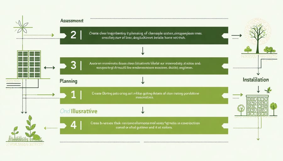 Step-by-step visual guide for implementing agrivoltaic systems on farms