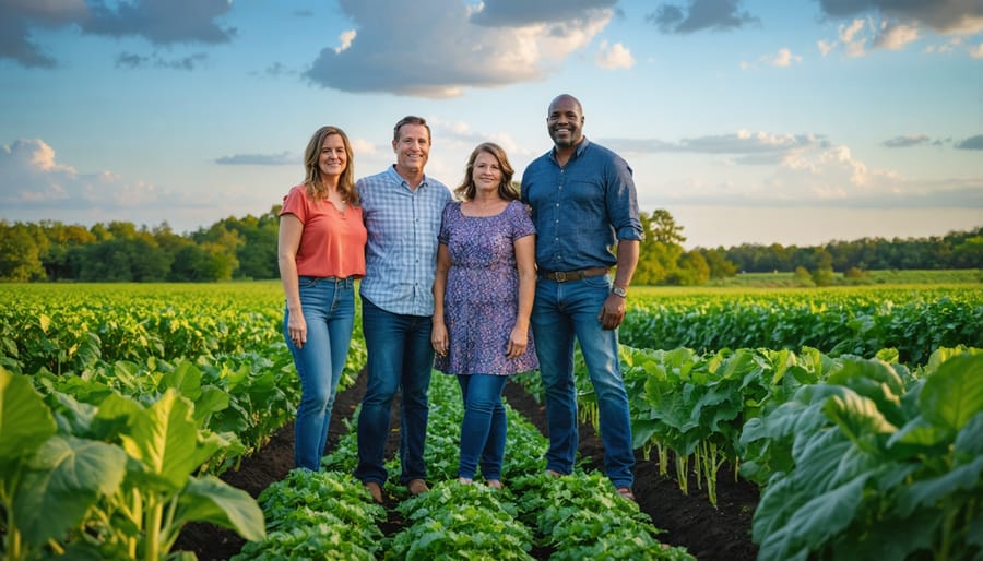 The Johnson family showcasing their successful transition to regenerative agroforestry in Alberta