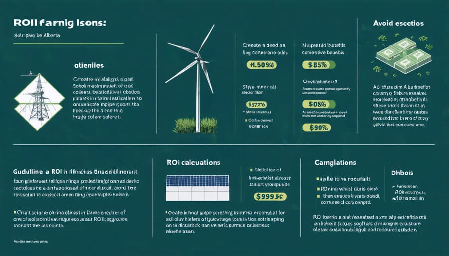 Financial benefits infographic comparing traditional farming versus solar integrated farming