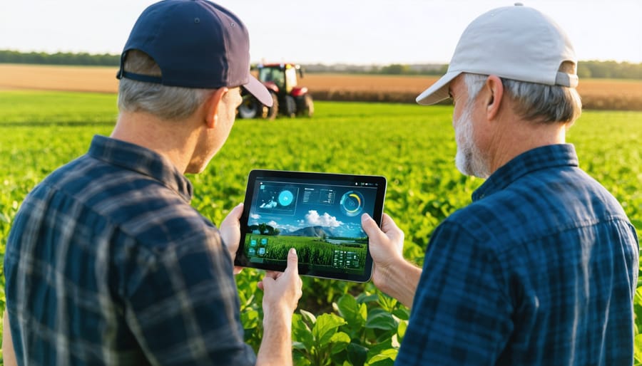 Alberta farmers using digital agriculture technology in the field