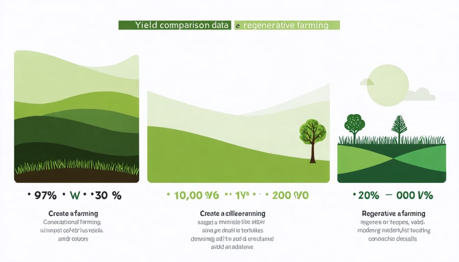 Data visualization of crop yields across different farming methods in Canadian regions