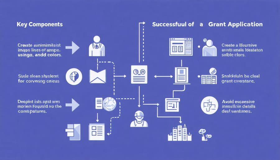 Visual guide showing essential elements of farm grant applications