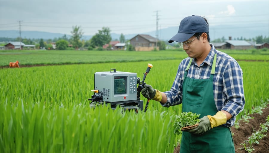 Technology transfer session between urban experts and rural organic farmers
