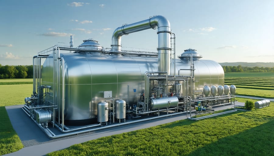 Compact biogas digester system suitable for small farm operations