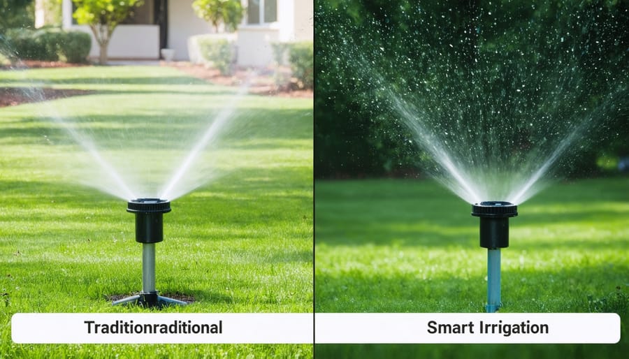 Comparison of traditional and smart irrigation systems in agricultural field
