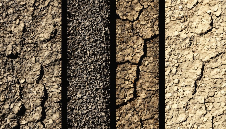 Side-by-side comparison of soil samples demonstrating enhanced soil quality in agroforestry systems