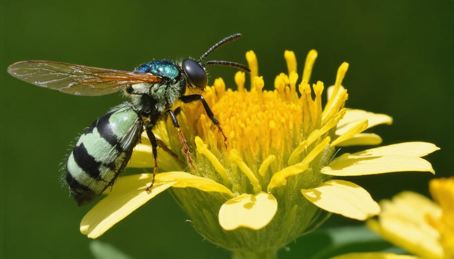 Native pollinators and predatory insects interacting with indigenous Alberta flowering plants