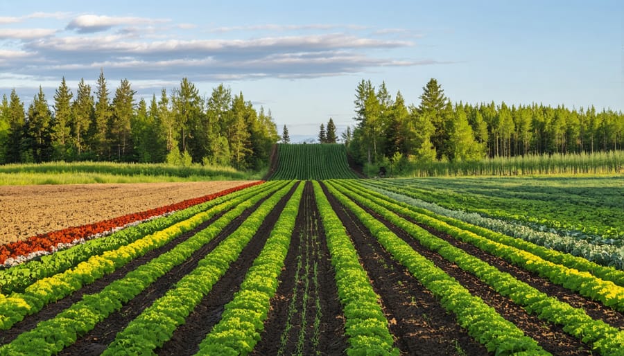 Contemporary farm demonstrating Indigenous agroforestry techniques in Alberta