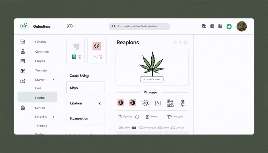 User interface of a digital seed exchange platform showing seed listings and member profiles