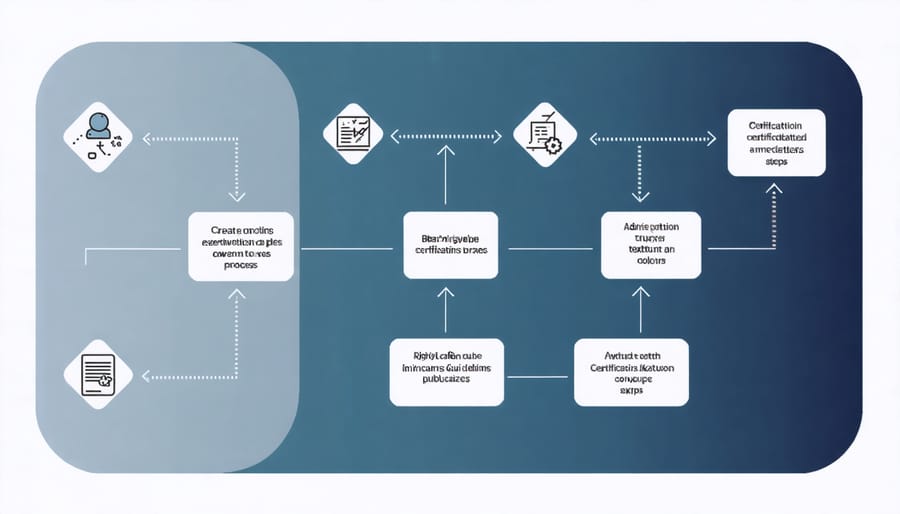 Step-by-step visualization of the GSSI certification process