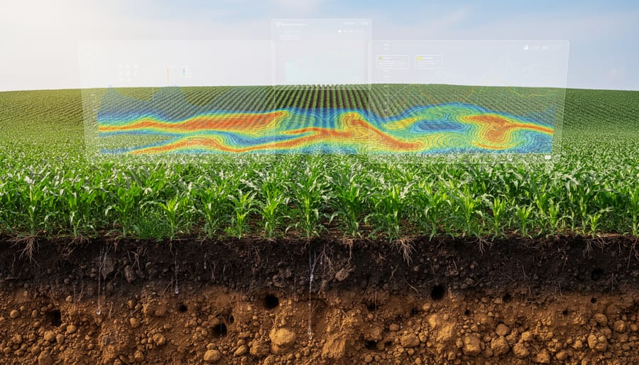 Close-up of healthy dark prairie soil with visible moisture held in farmer's hands